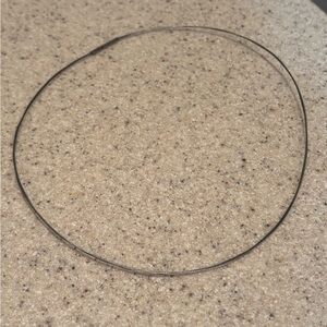 Alloy Silver Braided Choker Necklace